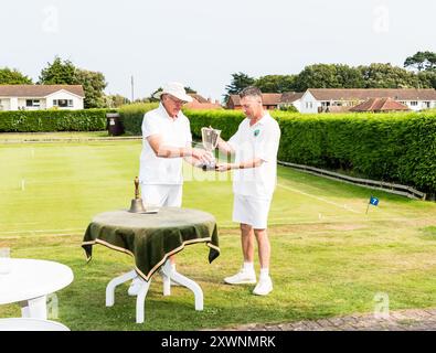 Tournoi d'été Association Croquet. Remise des prix. Banque D'Images