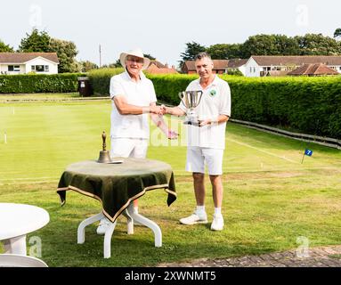 Tournoi d'été Association Croquet. Remise des prix. Banque D'Images