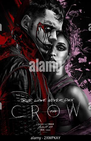 L'affiche du Crow Bill Skarsgard & FKA Twigs Banque D'Images