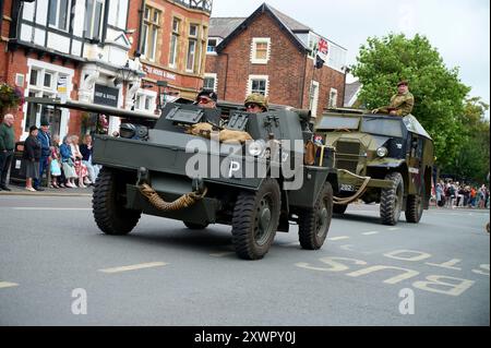 Festival de guerre de Lytham 2024. Le défilé des véhicules impliqués Banque D'Images