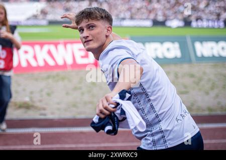 Aarhus, Danemark. 19 août 2024. Jacob Andersen d'AGF vu avant le match de 3F Superliga entre Aarhus GF et Vejle BK au Ceres Park à Aarhus. Crédit : Gonzales photo/Alamy Live News Banque D'Images