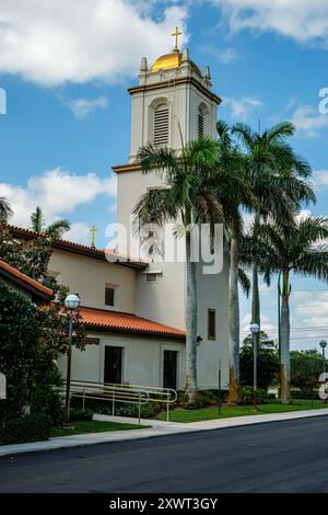 Église St Christopher, se Federal Highway, Hobe Sound, Floride Banque D'Images