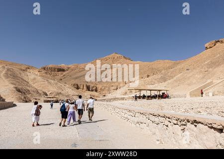 Vallée des rois, vallée des rois, rive ouest du Nil, Louxor, Egypte, Afrique du Nord, Afrique Banque D'Images