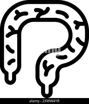 Veine humaine avec des cellules sanguines circulant à l'intérieur, représentant le système circulatoire et la santé cardiovasculaire Illustration de Vecteur