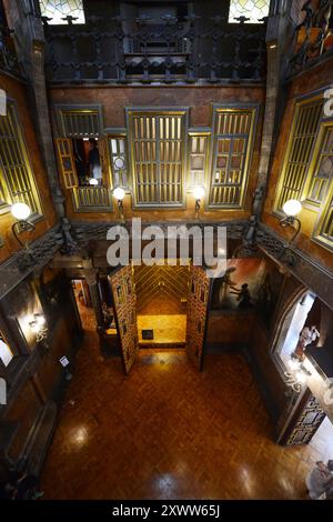 Palau Güell / Palacio Güell à Barcelone, Espagne. Banque D'Images