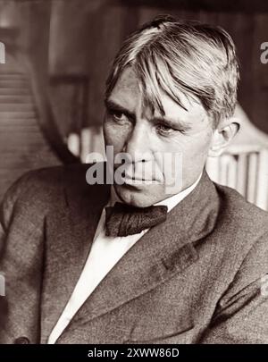 Carl Sandburg (1878-1967), poète américain, biographe, journaliste et éditeur, qui a reçu trois prix Pulitzer entre 1919 et 1951. (ÉTATS-UNIS) Banque D'Images