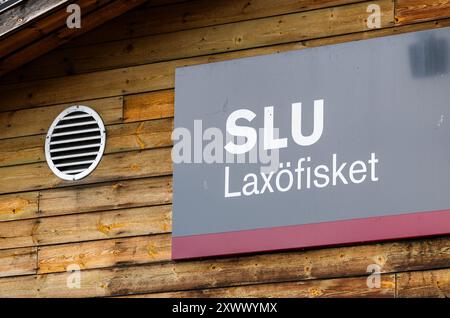 SLU Laxöfisket, la rivière Dal, Älvkarleby, Suède. Banque D'Images