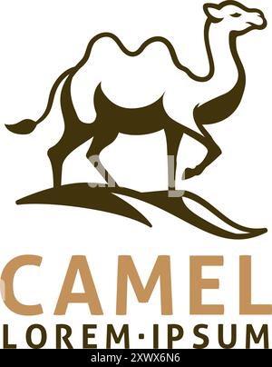 Camel animal Design illustration Mascot icône Illustration de Vecteur