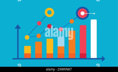 Conception graphique vectorielle d'analyse des tendances Illustration de Vecteur