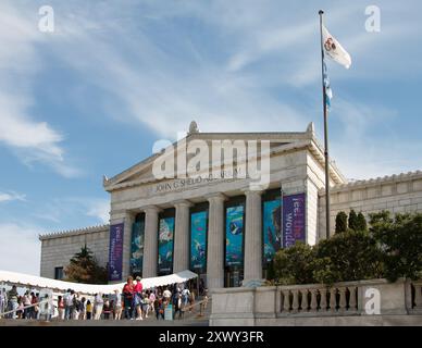 Le bâtiment John G Shedd Aquarium à Chicago, il, États-Unis. Banque D'Images