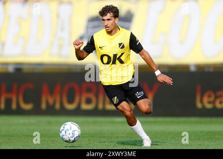 Breda, pays-Bas. 18 août 2024. BREDA, 18-08-2024, stade Rat Verlegh, Néerlandais Eredivisie saison de football 2024/2025, match entre le NAC et l'Ajax 1-0. Raul Paula Credit : Pro Shots/Alamy Live News Banque D'Images