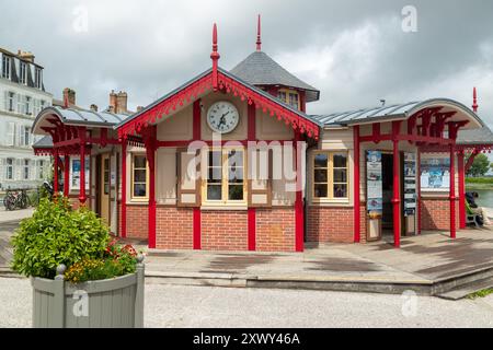 Gare de Saint Valery pour le petit train à St Valery sur somme, Picardie, France Banque D'Images