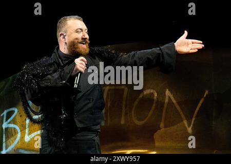 Hongrie 11 août 2024 Sam Smith en concert au Festival Sziget à Budapest © Andrea Ripamonti / Alamy Banque D'Images