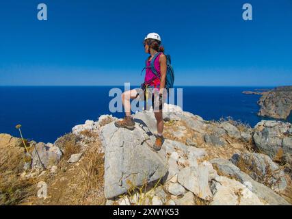 Sardaigne (Italie) - la côte sud de la Sardaigne, dans la région de Sulcis, province de Cagliari. Ici avec Pan di Zucchero île rocheuse Banque D'Images