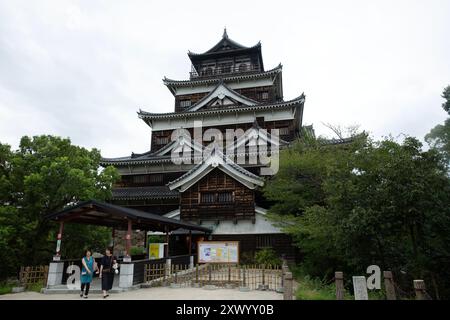 Château d'Hiroshima, ville d'Hiroshima, Hiroshima, Japon. Banque D'Images