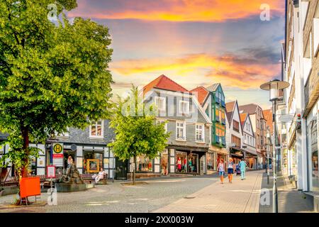 Vieille ville de Hattingen, Allemagne Banque D'Images