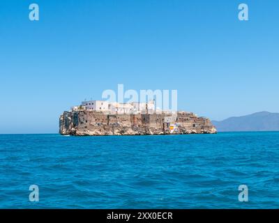 Base militaire espagnole de Peñón de Alhucemas au large des côtes marocaines - prise de vue 2 Banque D'Images