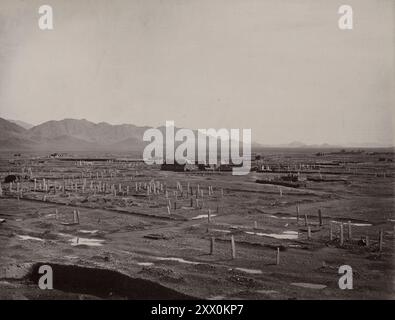 Deuxième guerre anglo-afghane. Photo vintage de Kandahar. Plaine, Nord et est de Kandahar Banque D'Images