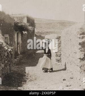 La vie en Palestine au début du XXe siècle. À Cana de Galilée. Palestine historique. Empire ottoman. Mars 1908 Banque D'Images