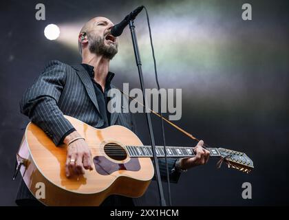 Toender, Danemark. 21 août 2024. Le norvégien Sivert Hoeyem sur la scène en plein air du Toender Festival mercredi 21 août 2024. (Photo : Torben Christensen/Scanpix 2024) crédit : Ritzau/Alamy Live News Banque D'Images
