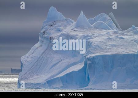 Icebergs tabulaires dans et autour de la mer de Weddell pendant les mois d'été, Antarctique, Océan Austral, régions polaires Banque D'Images