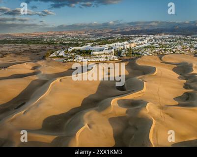 Riu Palace Resort at Maspalomas Sand Dunes, Gran Canaria, Canaries, Espagne, Atlantique, Europe Banque D'Images