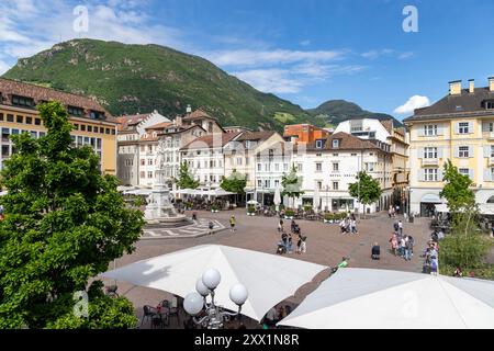 Piazza Walther, Bolzano, Sudtirol, Italie, Europe Banque D'Images