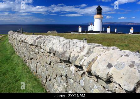 Dunnet Head and Lighthouse, Caithness, Highlands, Écosse, Royaume-Uni, Europe Banque D'Images