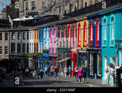 Victoria Street, Édimbourg, Écosse, Royaume-Uni, Europe Banque D'Images