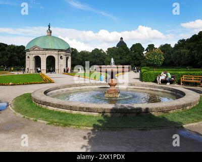 Le Hofgarten, Munich, Bavière, Allemagne, Europe Banque D'Images