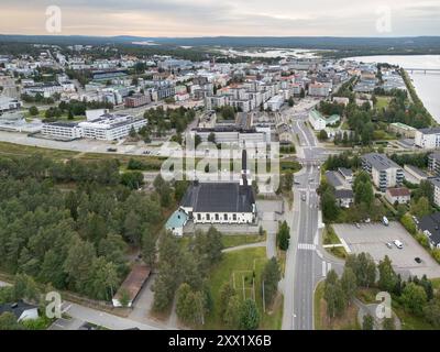 Rovaniemi est la capitale de la Laponie, dans le nord de la Finlande Banque D'Images