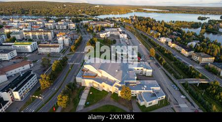 Rovaniemi est la capitale de la Laponie, dans le nord de la Finlande Banque D'Images