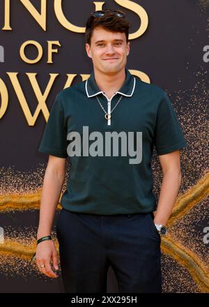 Londres, Royaume-Uni. 20 août 2024. Sam Lewis assiste à la première du Seigneur des anneaux : les anneaux du pouvoir au BFI Southbank à Waterloo, Londres. (Photo de Cat Morley/SOPA images/SIPA USA) crédit : SIPA USA/Alamy Live News Banque D'Images