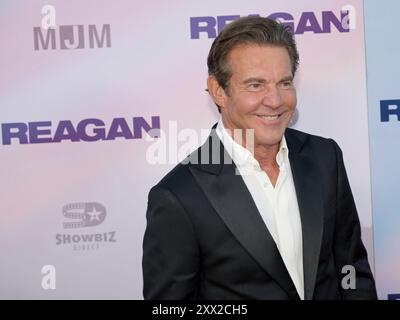 20 août 2024, Hollywood, Californie, États-Unis : Dennis Quaid assiste à la première de Los Angeles de ''REAGAN' (crédit image : © Billy Bennight/ZUMA Press Wire) USAGE ÉDITORIAL SEULEMENT! Non destiné à UN USAGE commercial ! Banque D'Images