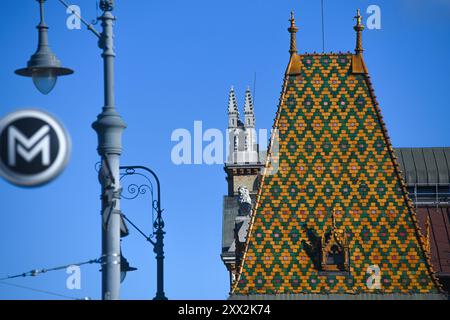 Grande Halle, Budapest, Hongrie Banque D'Images