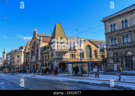 Grande Halle, Budapest, Hongrie Banque D'Images