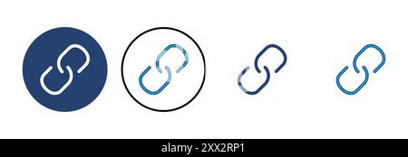 Vecteur d'icône de lien. Symbole de chaîne de lien hypertexte. Illustration de Vecteur