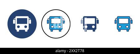 Vecteur d'icône de bus. icône de vecteur de bus Illustration de Vecteur