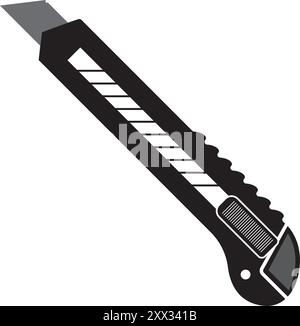 conception de logo d'illustration vectorielle d'icône de couteau de coupe. Illustration de Vecteur