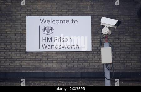 Dossier photo du 10/09/23 du HMP Wandsworth à Londres. Un audit a révélé une série de failles de sécurité dans une prison frappée par un scandale après qu'un prisonnier s'est prétendument échappé, selon un rapport du Conseil de surveillance indépendant du HMP Wandsworth, qui a identifié « 81 points de défaillance » et a entraîné des améliorations « depuis longtemps attendues » des caméras de vidéosurveillance qui n'avaient pas fonctionné depuis plus d'un an. Date d'émission : jeudi 22 août 2024. Banque D'Images