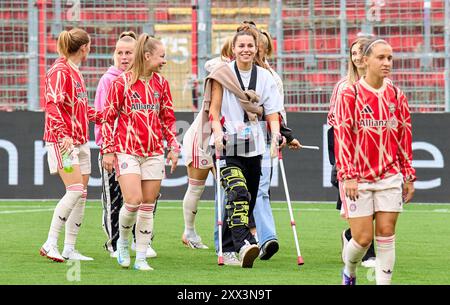 Lena Oberdorf, FCB femmes 8 dans le match de football féminin FC BAYERN München - JUVENTUS TURIN 0-0 le 20 août 2024 à Munich, Allemagne. Saison 2024/2025, 1.Bundesliga, FCB, Muenchen, Google Pixel, Frauen Bundesliga Journée x, x. Photographe Spieltag : Peter Schatz Banque D'Images