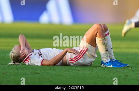 Pernille Harder, FCB Women Nr. 21 dans le match de football féminin FC BAYERN München - JUVENTUS TURIN 0-0 le 20 août 2024 à Munich, Allemagne. Saison 2024/2025, 1.Bundesliga, FCB, Muenchen, Google Pixel, Frauen Bundesliga Journée x, x. Photographe Spieltag : Peter Schatz Banque D'Images