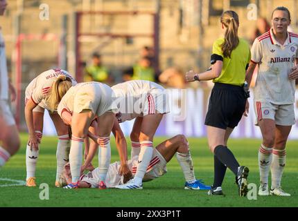 Pernille Harder, FCB Women Nr. 21 dans le match de football féminin FC BAYERN München - JUVENTUS TURIN 0-0 le 20 août 2024 à Munich, Allemagne. Saison 2024/2025, 1.Bundesliga, FCB, Muenchen, Google Pixel, Frauen Bundesliga Journée x, x. Photographe Spieltag : Peter Schatz Banque D'Images