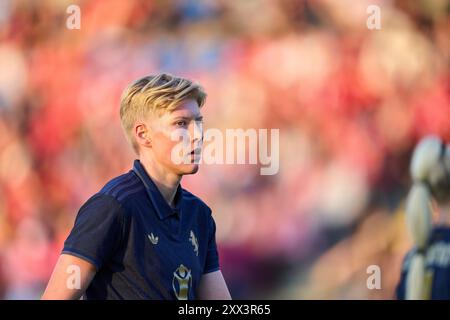 Paulina Krumbiegel, juve femmes 27 dans le match de football féminin FC BAYERN Muenchen - JUVENTUS TURIN 0-0 le 20 août 2024 à Munich, Allemagne. Saison 2024/2025, 1.Bundesliga, FCB, Muenchen, Google Pixel, Frauen Bundesliga Journée x, x. Spieltag photographe : ddp images / STAR-images Banque D'Images