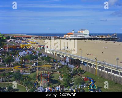 Le front de mer à Great Yarmouth. Norfolk. Angleterre. ROYAUME-UNI. Banque D'Images