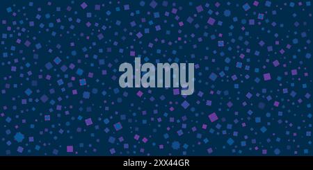 Divers carrés colorés placés aléatoirement, dimensionnés et orientés motif - texture, arrière-plan, élément de conception en format vectoriel modifiable Illustration de Vecteur