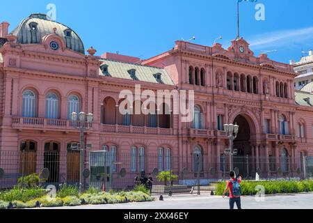 Buenos Aires en Argentine : la Casa Rosada et la Plaza de Mayo Banque D'Images