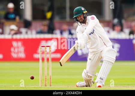 Bristol, Royaume-Uni, 22 août 2024. Lors du match de Vitality County Championship Division Two entre le Gloucestershire et le Leicestershire. Crédit : Robbie Stephenson/Gloucestershire Cricket/Alamy Live News Banque D'Images