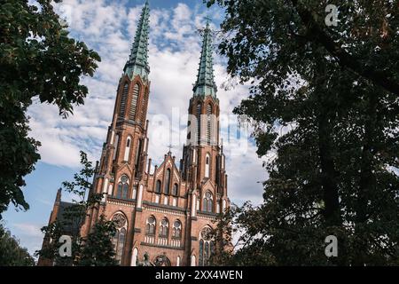 La cathédrale de Florian,​ est une église catholique d'intérêt historique à Varsovie 22 août 2024 Pologne Banque D'Images