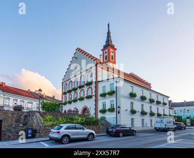 Mairie, Square Hauptplatz Waidhofen an der Thaya Waldviertel Niederösterreich, basse-Autriche Autriche Banque D'Images